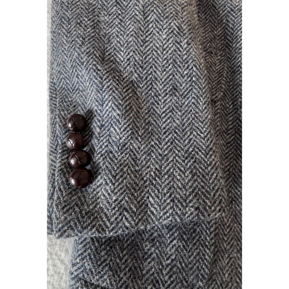 Clubfellow Cricketeer Wool Blazer USA Herringbone 42R 2 Button Mens - Picture 4 of 16